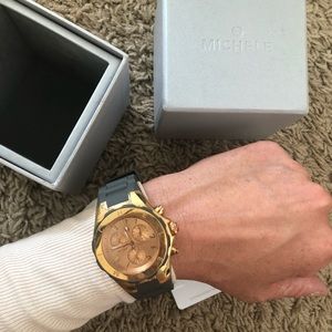 Perfect condition!! Michele watch gray and gold